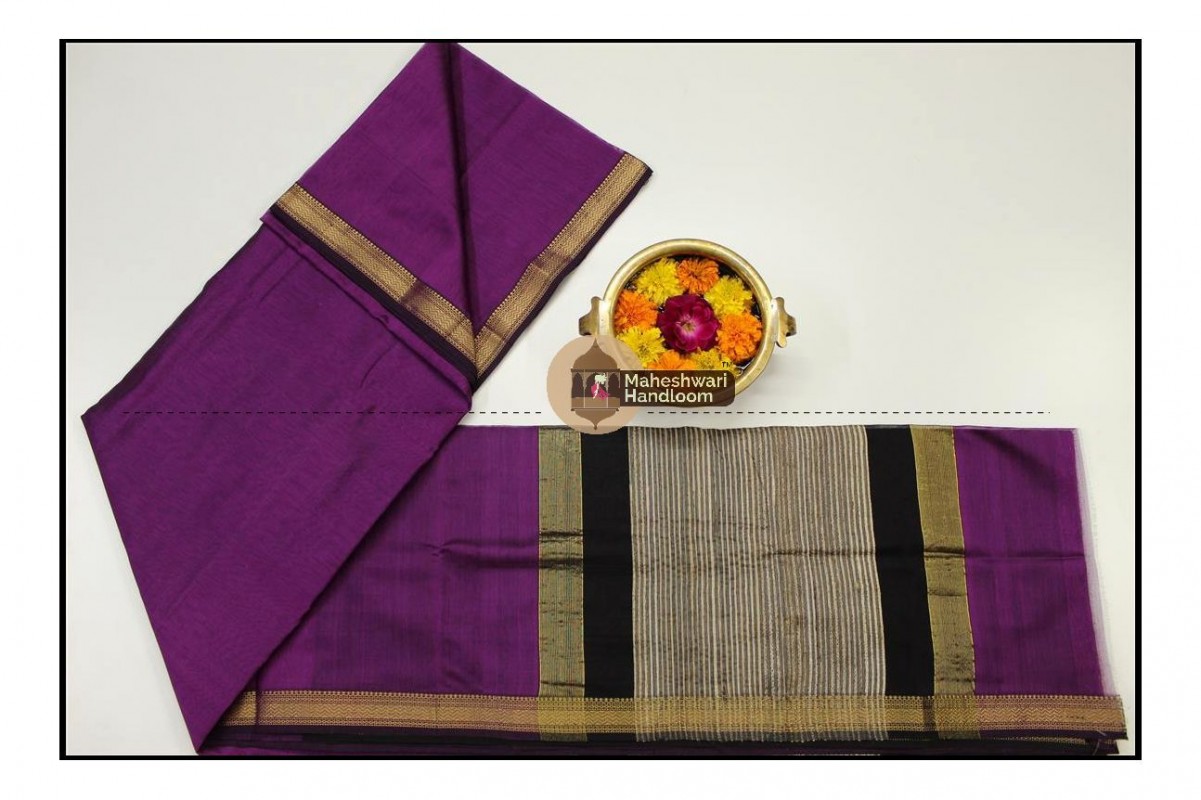 Maheshwari Mehandi Green Gicha Pallu Saree 