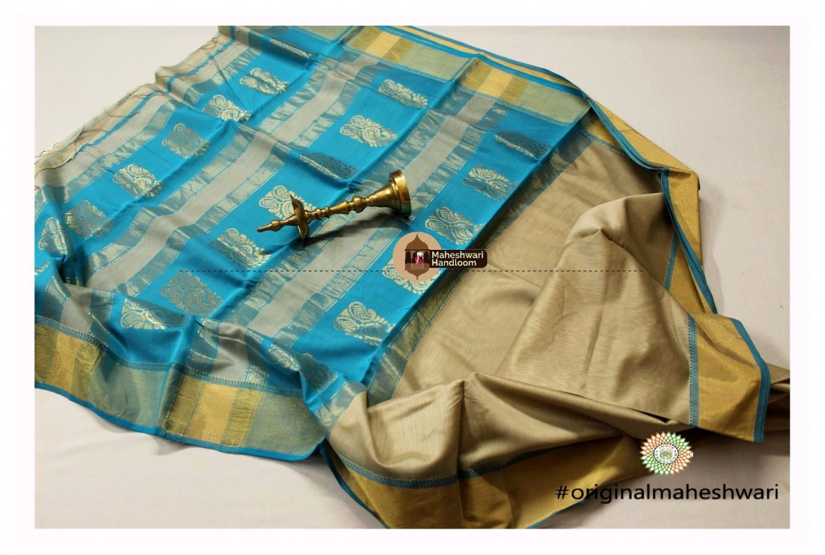 Maheshwari Tussar Buta Pallu Saree