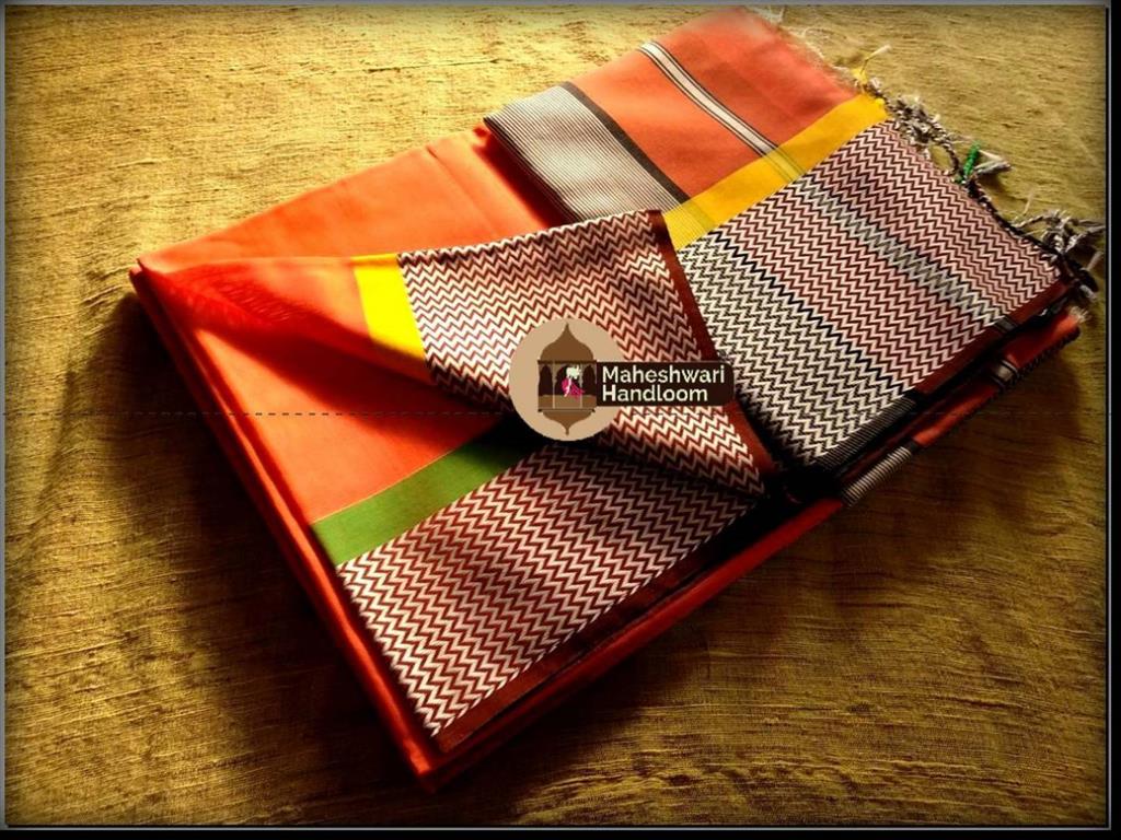 Maheshwari Orang With Resham Lahar Border