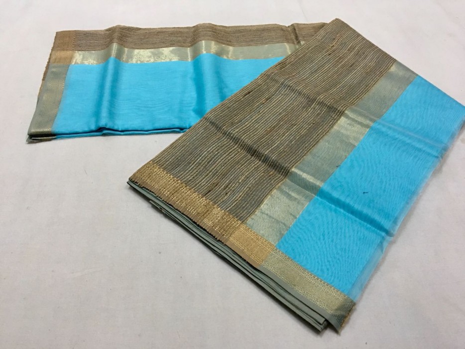Maheshwari Firozi Gicha Pallu Saree