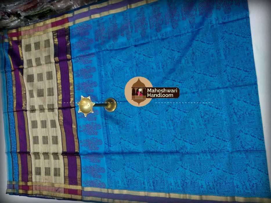 Maheshwari Kosa Buta Printed Saree