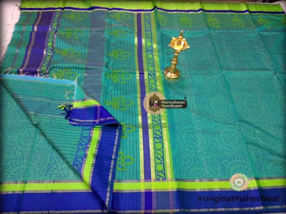 Maheshwari   Handblock Print Saree