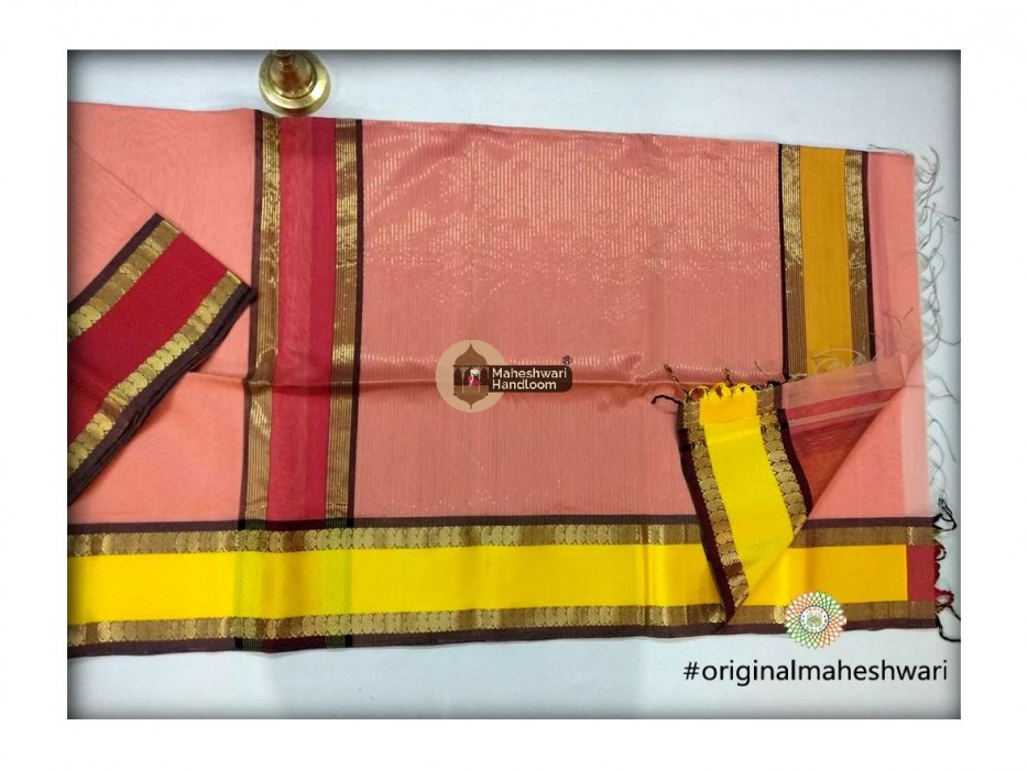 Maheshwari  Keri buti Border Saree