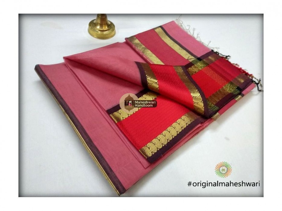 Maheshwari  Keri buti Border Saree