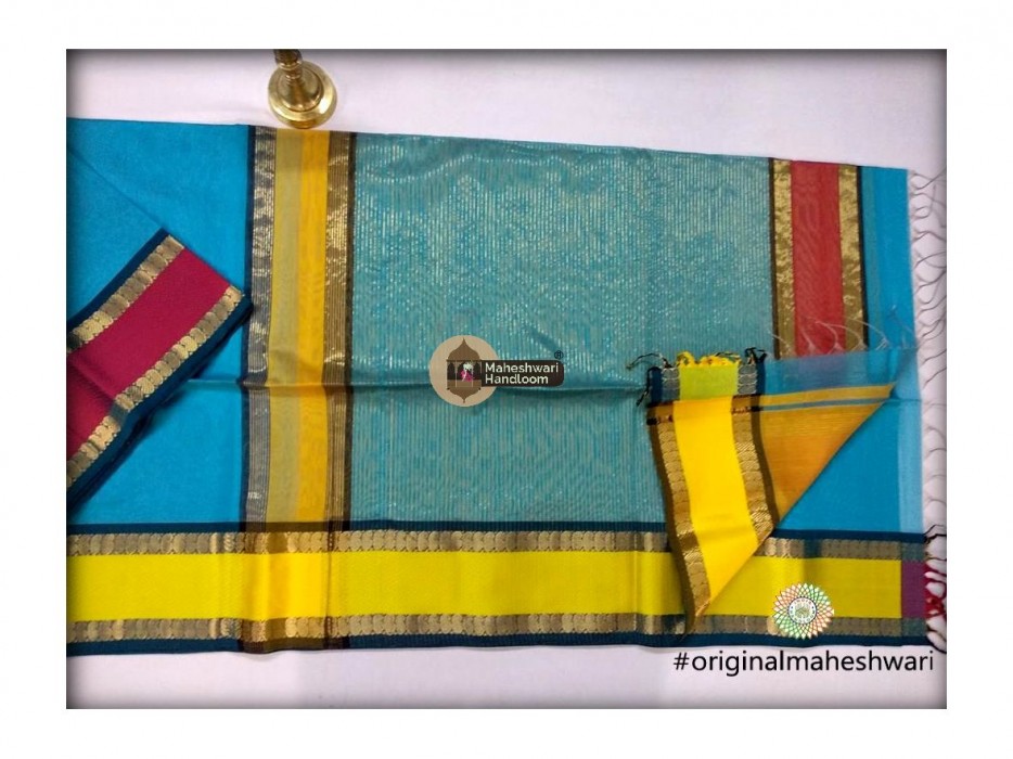 Maheshwari  Keri buti Border Saree