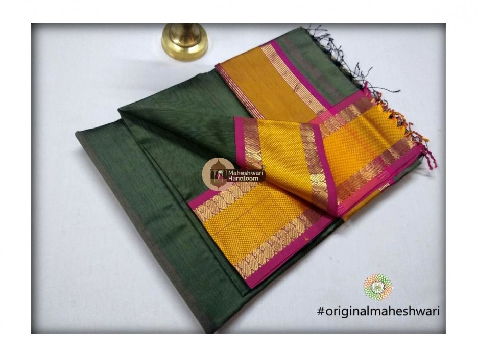 Maheshwari Keri buti Border Saree