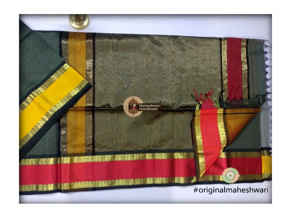 Maheshwari  Keri buti Border Saree