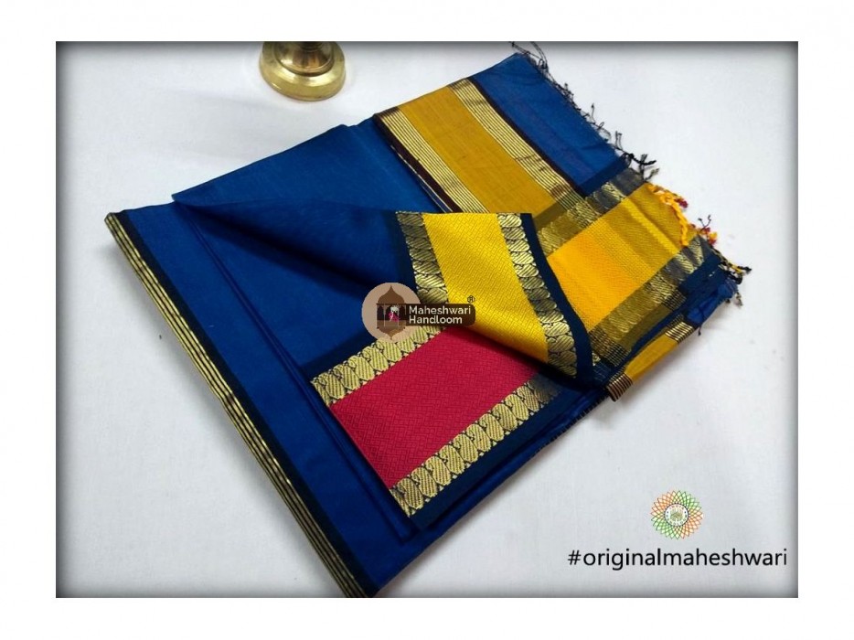 Maheshwari  Keri buti Border Saree