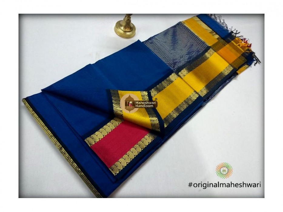 Maheshwari  Keri buti Border Saree