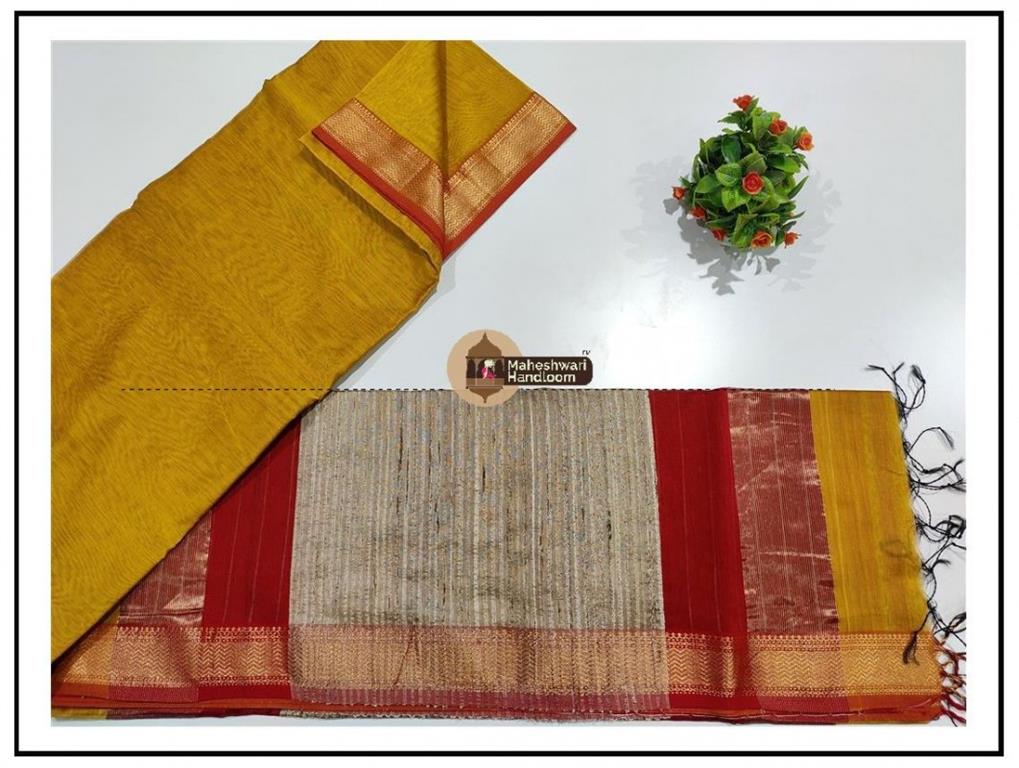 Maheshwari Mehandi Green Gicha Pallu Saree