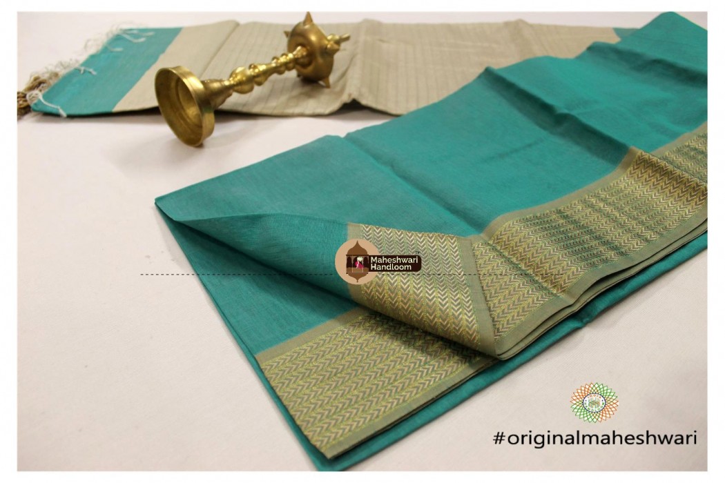 Maheshwari 9v Resham Boreder With Kosa Pallu Saree