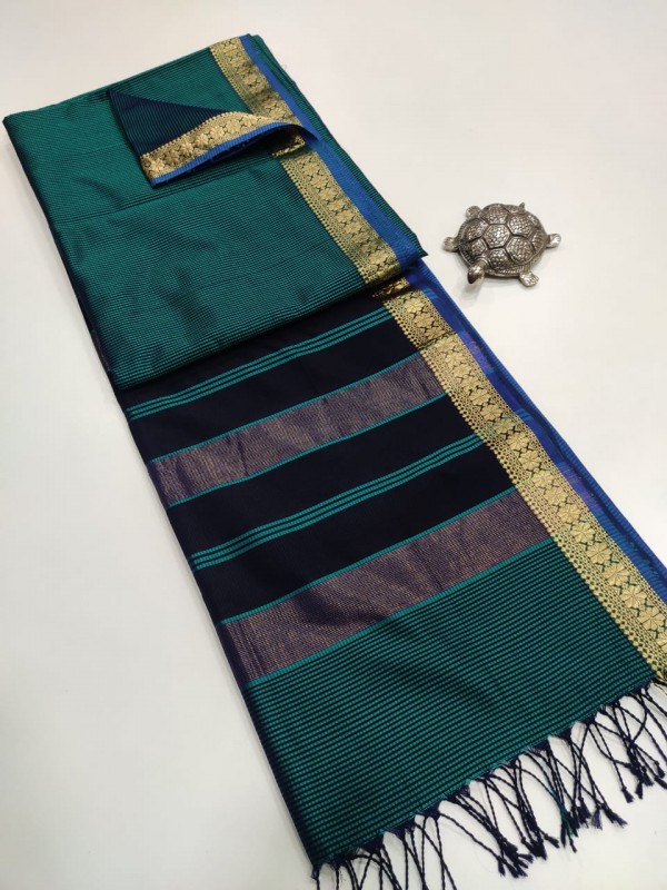 Maheshwari Garbha Reshmi Silk Sarees with 75% Mulbury Silk 