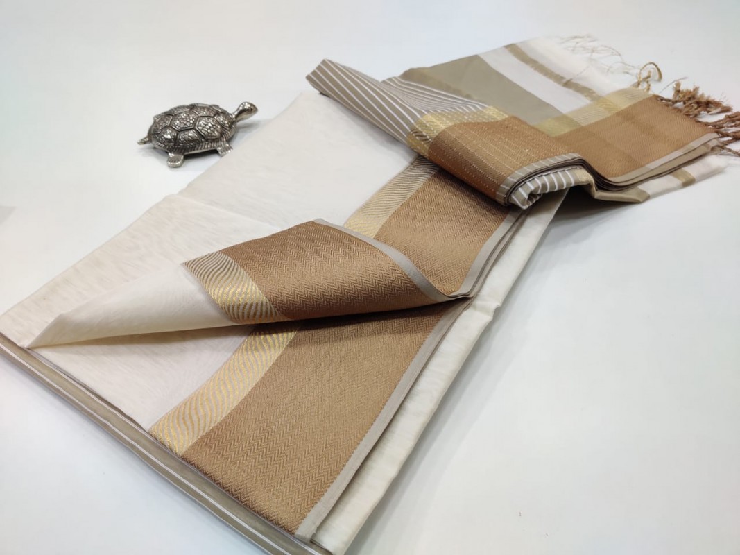 Maheshwari  Resham Thread Border Sarees