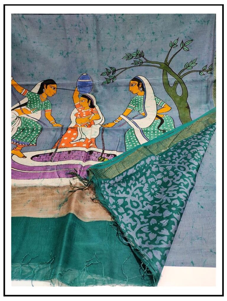 Maheshwari Handblock Printed Sarees